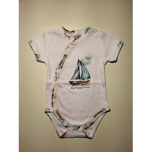 Nini - Rompertje Naud - Omslagromper - Overslagromper - Maat 56 - 0 t/m 2 maanden