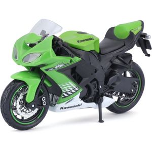 Maisto model motor/speelgoed motor Kawasaki Ninja - groen - schaal 1:18/12 x 5 x 8 cm