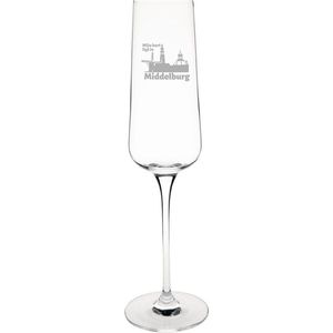 Gegraveerde Champagneglas 27cl Middelburg