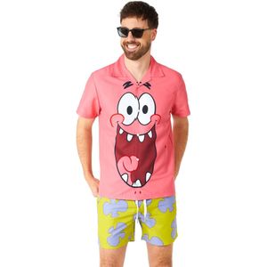 Suitmeister Patrick™ - Heren Zomer Set - Halloween Kostuum en Carnavalsoutfit - Roze - Maat: L