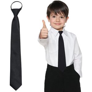 1 stuk voorgebonden kinderstropdas van gladde microvezel verstelbaar met torengesp voor comfort en stijl bij formele en schoolgelegenheden voor peuters
