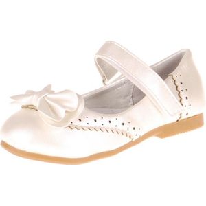 Meisjesschoen ivoor met parelmoerglans-36