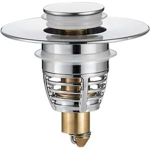 Universele pop-up gootsteenstopdeksel met zeef 28-33 mm afvoerstoppers voor bad wastafel en gootsteen