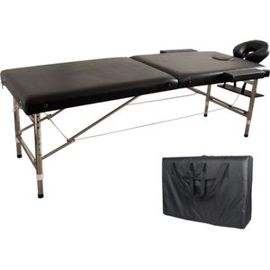 Livista® Multifunctionele Massagetafel - Opvouwbaar - Hoogwaardig Schuim - Verstelbare Hoogte (8 standen) - Draagvermogen 250KG - Inclusief Opbergtas - Zwart