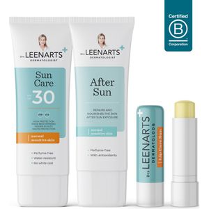 Zonnebrand Voordeelset C – SPF30 + Aftersun + Lipcare Sun SPF25