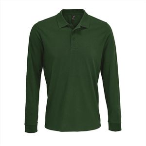SOL'S Unisex Long Sleeve Polycotton Polo Shirt L03983 - Bottle Green - 5XL