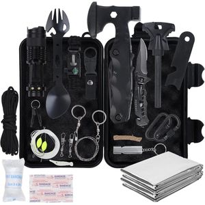 Overlevingspakket - Noodpakket voor Thuis - door Overheid Geadviseerd - Noodradio - Oorlog - Bij Rampen - De luxe - Overlevingspakket - Survival Kit - Rampenrugzak - Zaklamp - Overleven - Voorbereid zijn op Rampen - Outdoor kit - Noodpakket - Campin