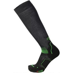 Medium weight Oxi-jet compression long running socks XXL Zwart/Groen