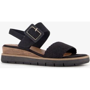 Nova dames sandalen met sleehak zwart - Maat 37