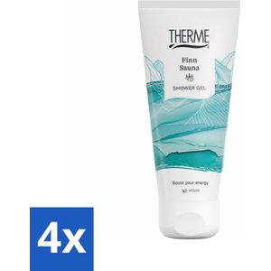 4 x Therme - Finn Sauna Fresh - Douchegel - Verfrissend - Verzorgend - 200ml - Douchegel - Eucalyptus - Menthol - Verfrissend - Verzorgend