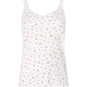 Hunkemöller Geribd hemdje met kant Wit S