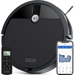 ZACO V4 Max Robotstofzuiger – 3000Pa Zuigkracht - Gyronavigatie - ideaal voor dierenhaar - App & Spraakbesturing