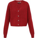 myMo - ROCKS - Gebreid Vest - Donkerrood