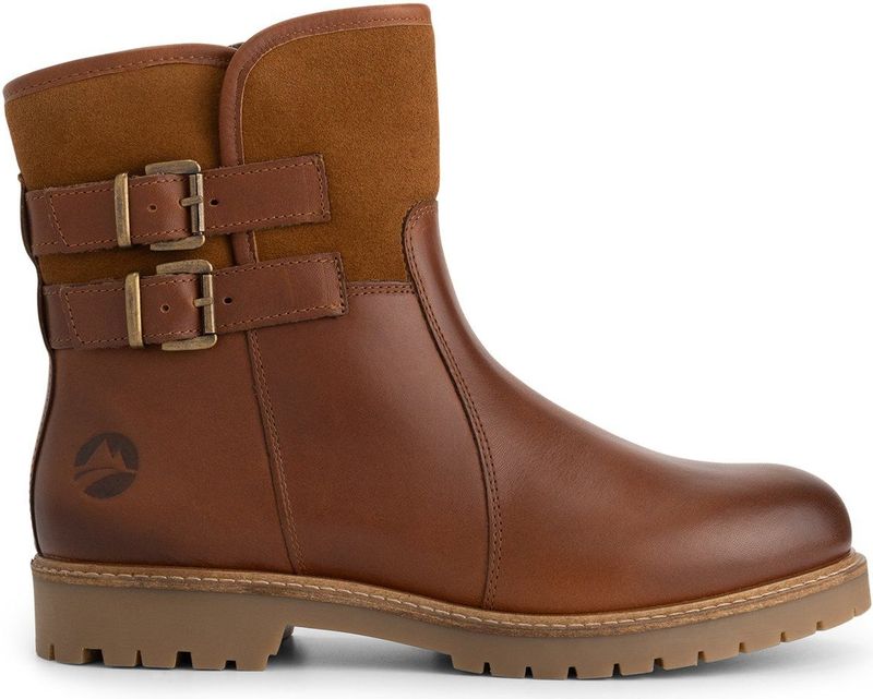 Travelin' - Elva - Enkellaars - Cognac - Wolgevoerd