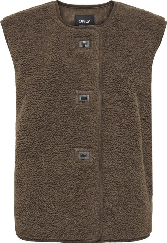 Only - Wendy Teddy Bodywarmer - Bruin - Dames