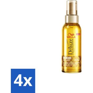 Wella – Deluxe Oil Rich – Haarolie – 100 ml - Voordeelverpakking - 4 stuks