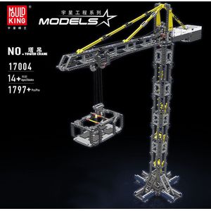 Mould King 17004 - Toren Kraan (RC) - is compatibel met het bekende merk- 1797 onderdelen