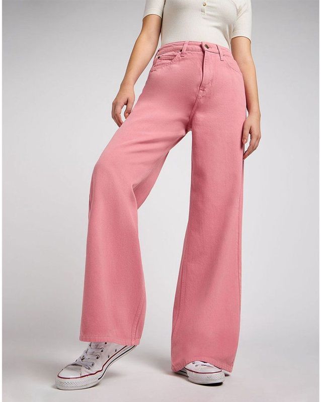 Lee - Stella A Line Wide Leg Fit - Spijkerbroek - Roze