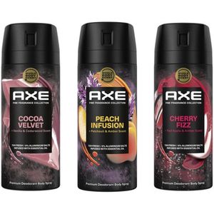 AXE Fine Fragrance Deo Spray - Cherry Fizz & Cocoa Velvet & Peach Infusion