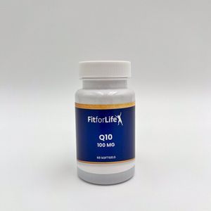 Fit for Life Q10 - Co-enzym - Natuurlijk gefermenteerd - Anti-oxidant - 100mg - 60 softgels