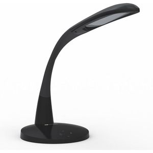 Stella Bureaulamp LED Dimbaar - Tafellamp Slaapkamer - Leeslamp - Daglichtlamp - Handwerklamp - Hobbylamp - Flexibele arm - Zwart