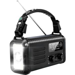 Noodradio Solar - 20.000 mAh - Radio - Wereldontvanger - Betrouwbare Noodvoorziening