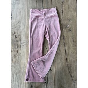 Vest en flair broek fluweel 2-delige set voor meisjes oud roze maat 128