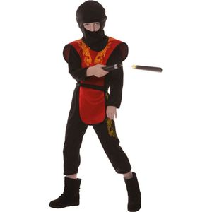 Verkleedkleding Kinderen - Ninja - Feestkleding - Carnaval kostuum kinderen - 7 tot 9 jaar