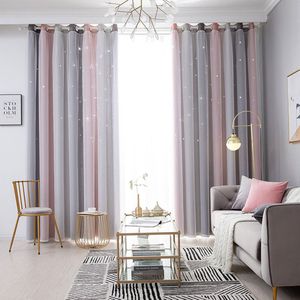 HAUSS SPOLE Verduisterende Gordijnen – Dubbel Laag Design Met Voile Voor Privacy En UV-Bescherming – Voor Woonkamer Of Slaapkamer – 132x183cm – Polyester – Grijsroze