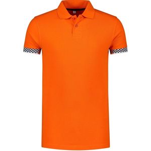 Oranje polo shirt racing/Formule 1 voor heren - Nederland supporter/fan kleding - Race/racen/racing - Formule 1 verkleedkleding M (50)