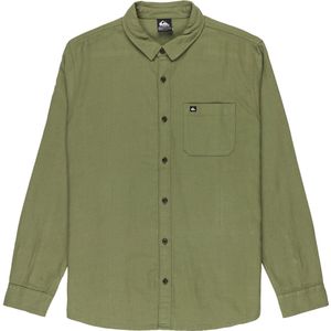 Quiksilver - Motherfly Solid - Overhemd - Groen - Lange Mouwen