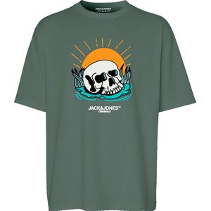 Jack & Jones t-shirt jongens - groen - JORtampa - maat 140