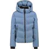 LOZZO - Gewatteerde Winterjas - Grijs Blauw - Met Verstelbare Capuchon