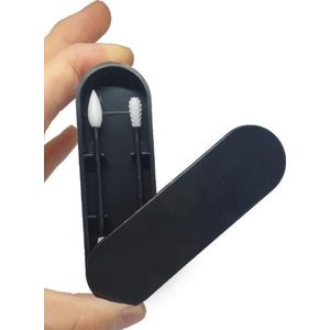 Herbruikbare Wattenstaafjes - 2 Doosjes Zwart + Paars - Wasbare Wattenstaafjes Duurzaam - oDaani