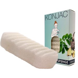 Elicious® - Konjac Spons - Badspons - Anti Rimpel - Collageen - Douche - Bad - Huidreiniging - Natuurlijk - Plasticvrij - Vegan - Dierproefvrij
