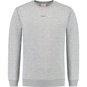 Ballin Amsterdam - Heren Regular fit Sweaters Crewneck LS - Grey - Maat XL