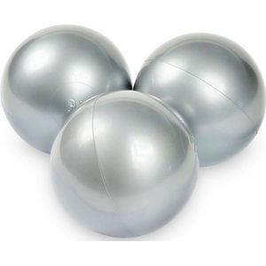 Ballenbak ballen - 100 stuks - 70 mm - zilver
