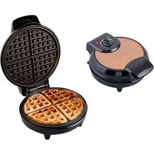 Buccan – Keukenmachine – Wafelijzer / Waffle iron – 1200W – Roségoud