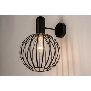 Lumidora Wandlamp 74370 - Voor binnen - ASIA - E27 - Zwart - Metaal