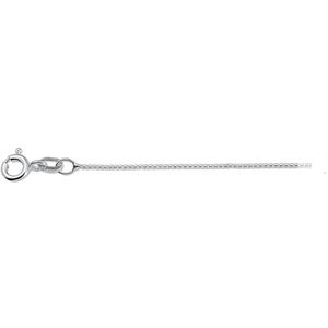 YO&NO - Ketting - Zilver - Venetiaans - 0.8mm - 50cm - Sieraden Vrouw - Heren - Gerhodineerd - Zilver 925
