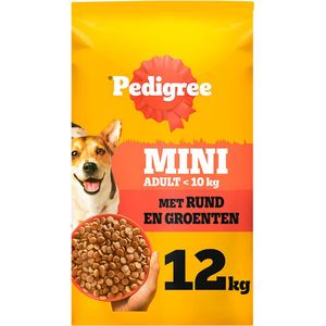 Pedigree - Adult Mini - Hondenbrokken Rund en Groenten - 12kg