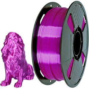 Zijde Paars Rose PLA Filament 1.75mm 1KG - 3D Printing Filament - Glanzende Metallic PLA - 3D Printer Materiaal FDM - Rose Kleur