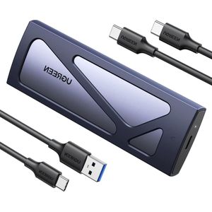 M.2 NVMe SSD Behuizing USB C 3.2 Gen 2 Adapter - 10Gbps UASP - M.2 2230 2242 2260 2280 - NVMe M2 Converter - Inclusief USB A naar C en USB C naar C Kabels