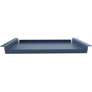 Dienblad Large | Hocker | Groot | Violet Blauw - Warm Blauw | Industrieel | Metaal | Aluminium | Design | Gepoedercoat | Flip Tray | 62 × 44 × 5 cm