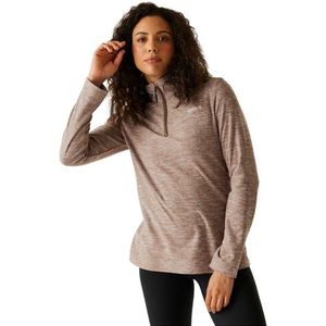 Regatta Sweethart Marl Fleece Met Halve Rits Bruin 14 Vrouw
