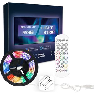 Strificate LED Strip - 2 meter - TV Backlight - USB LED Strip - Gaming accessoires - Verlichting