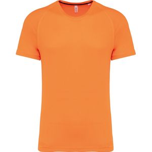 PROACT® Gerecycled herensport-T-shirt met ronde hals PA4012 - Fluorescent Orange - L