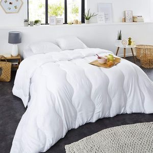 Winterdekbed 400 g/m² | Wit | 140 x 200 cm | Warm en omhullend | Anti Huisstofmijt | Donzig Ultra Comfort | Wasbaar