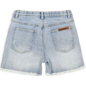 Julia 04 Meisjes Denim Short Comfortabel met Unieke Patches  | Ammehoela 98-104