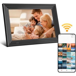 Fotolijst 10,1'' digitale fotolijst met WiFi-fotooverdracht 1920 x 1080 pixels